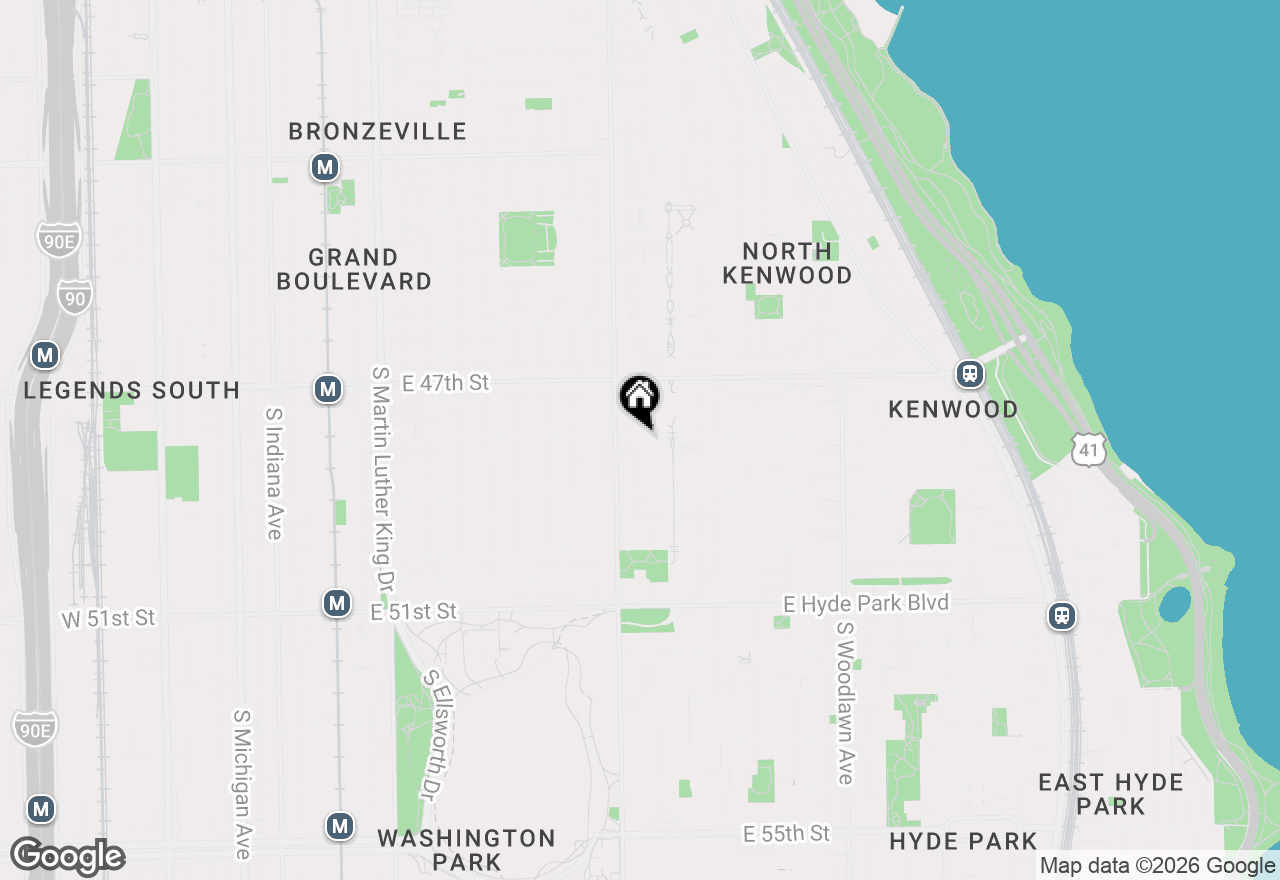 Map of 825 E 48th Street #D, Chicago, IL 60615