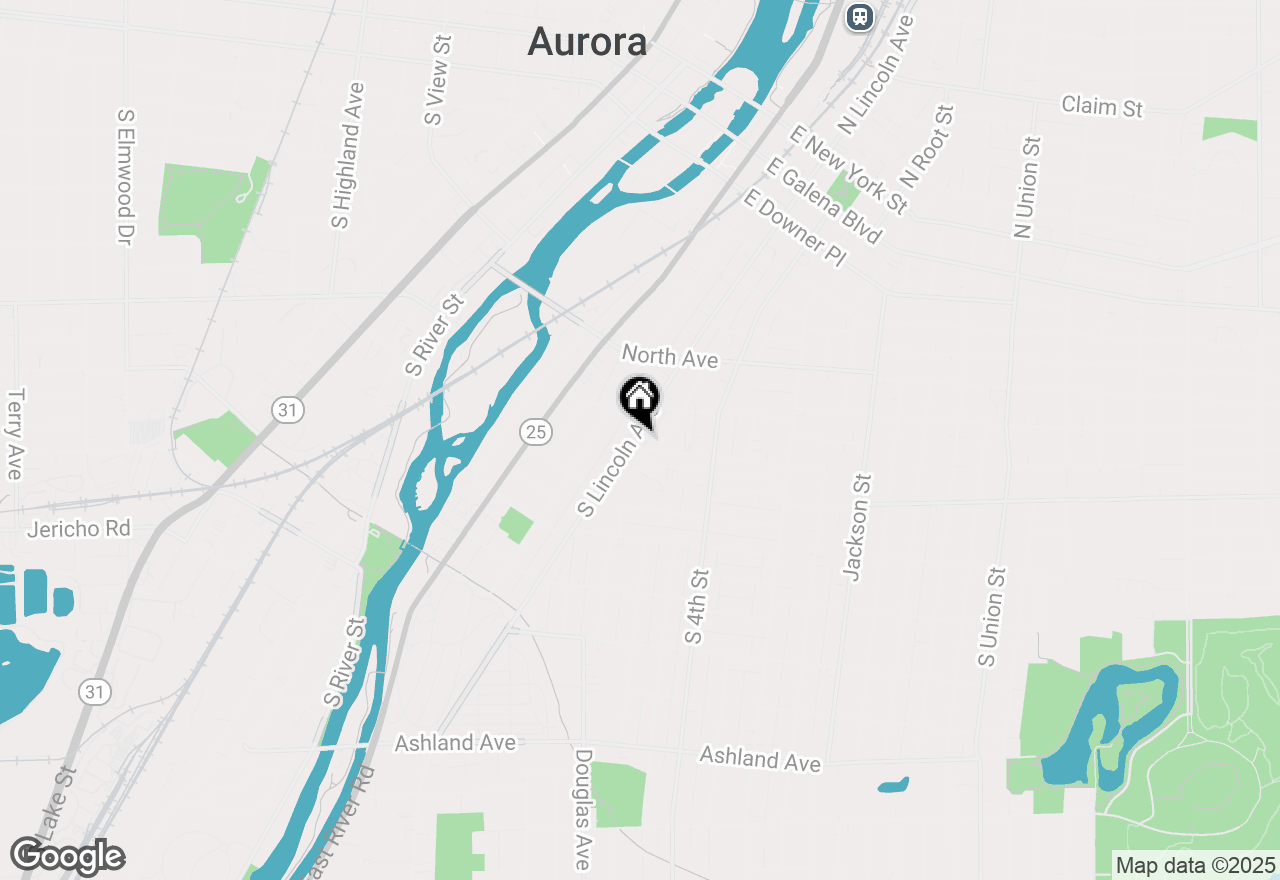 Map of 432 S Lincoln Ave, Aurora,  60505