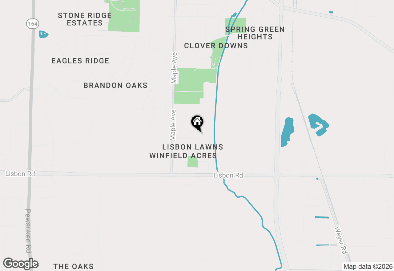Map of N54W23830 Limestone Ct, Sussex, WI 53089