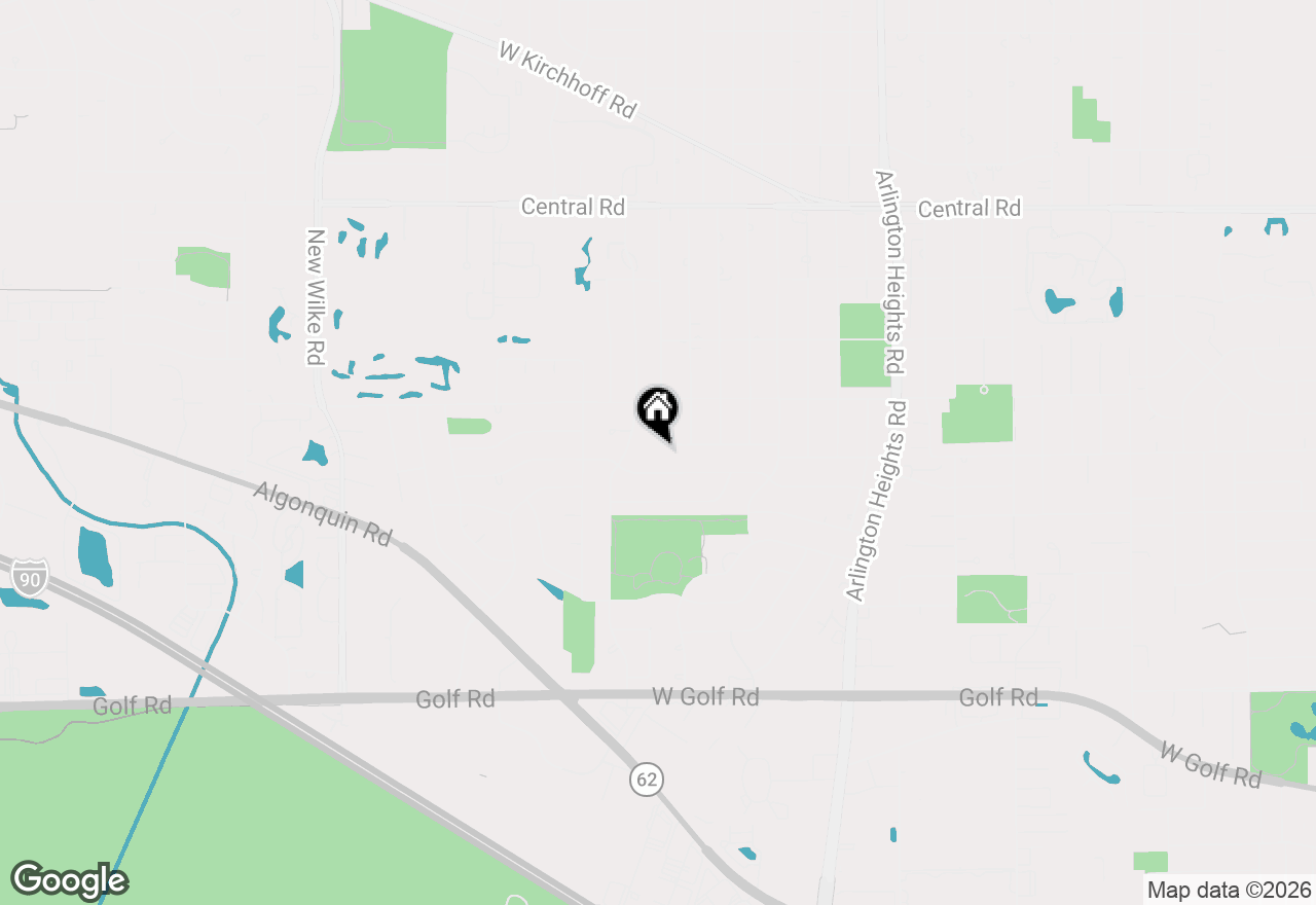 Map of 1330 S Ridge Avenue, Arlington Heights, IL 60005