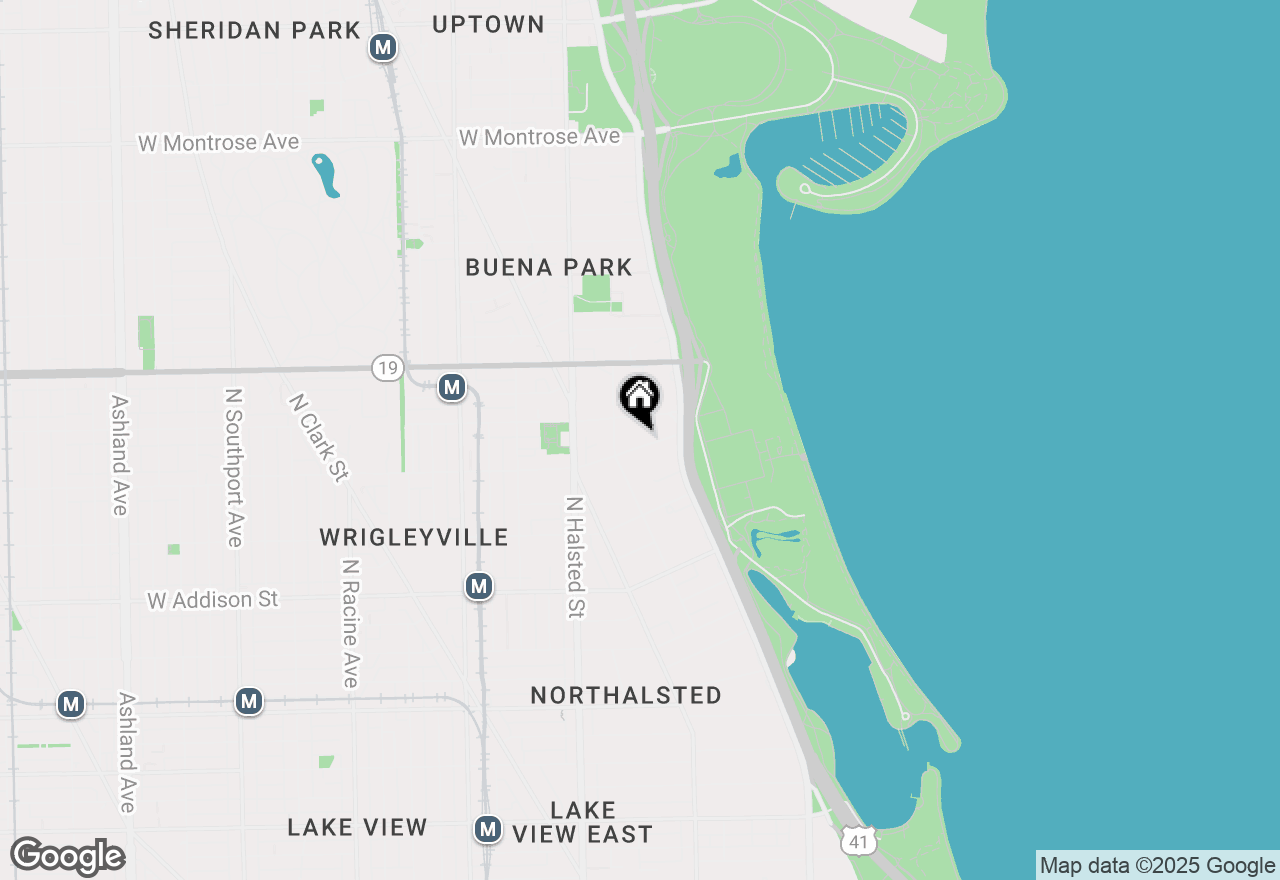 Map of 640 W Grace Street #3W, Chicago, IL 60613