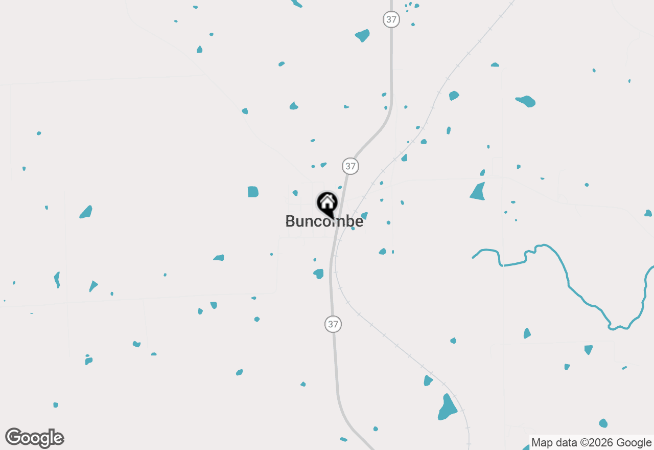 Map of 56 May Avenue, Buncombe, IL 62912