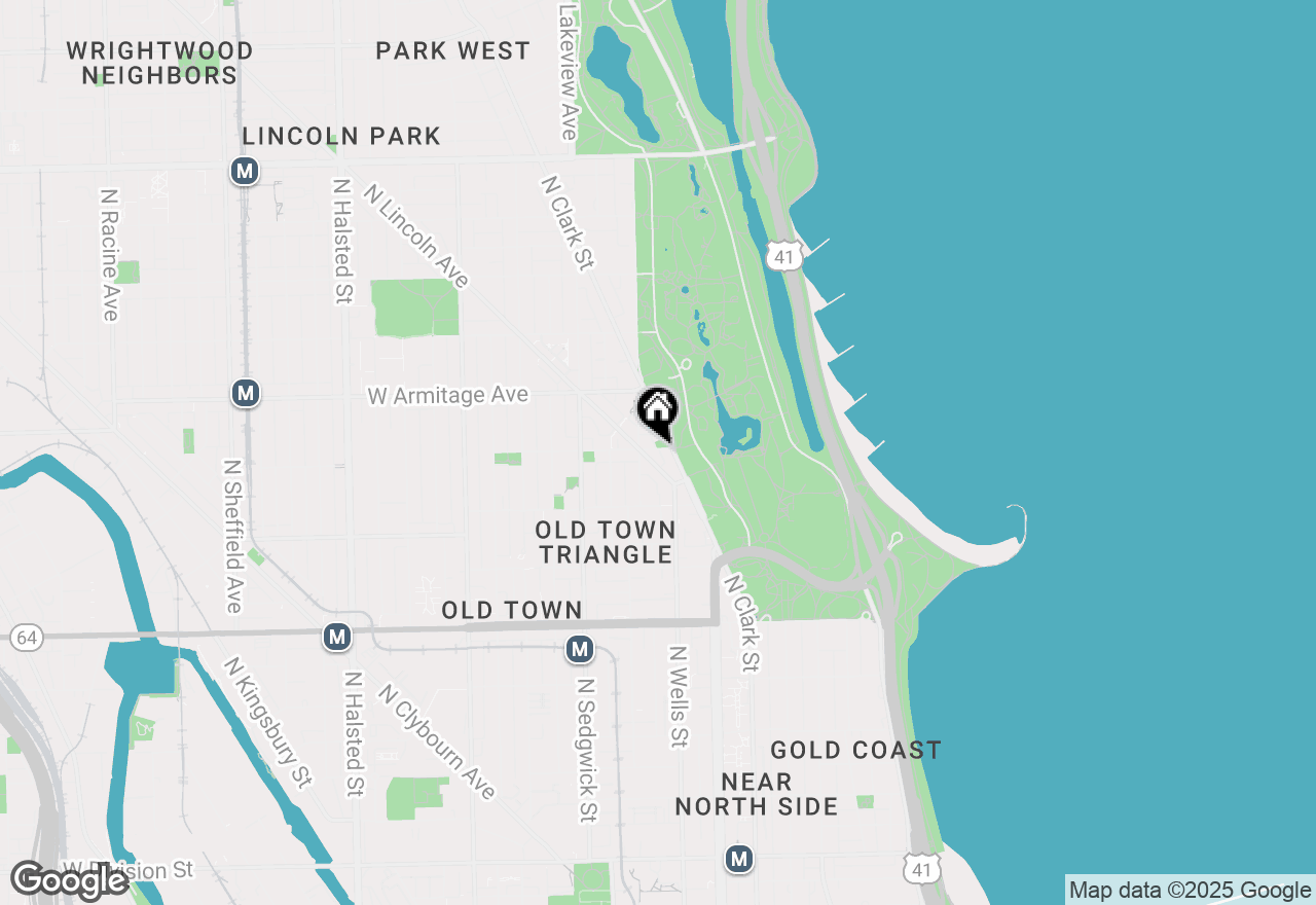 Map of 213 W Wisconsin Street #1, Chicago, IL 60614