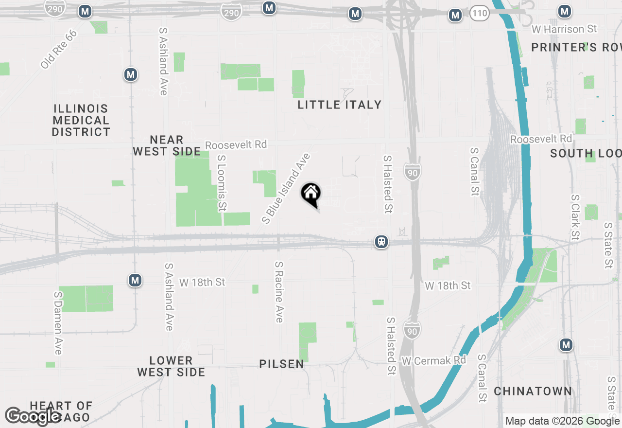 Map of 1069 W 14th Place #229, Chicago, IL 60608