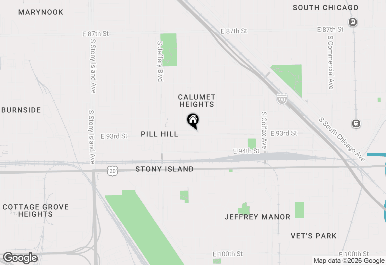 Map of (Address confidential), Chicago, Illinois 60617