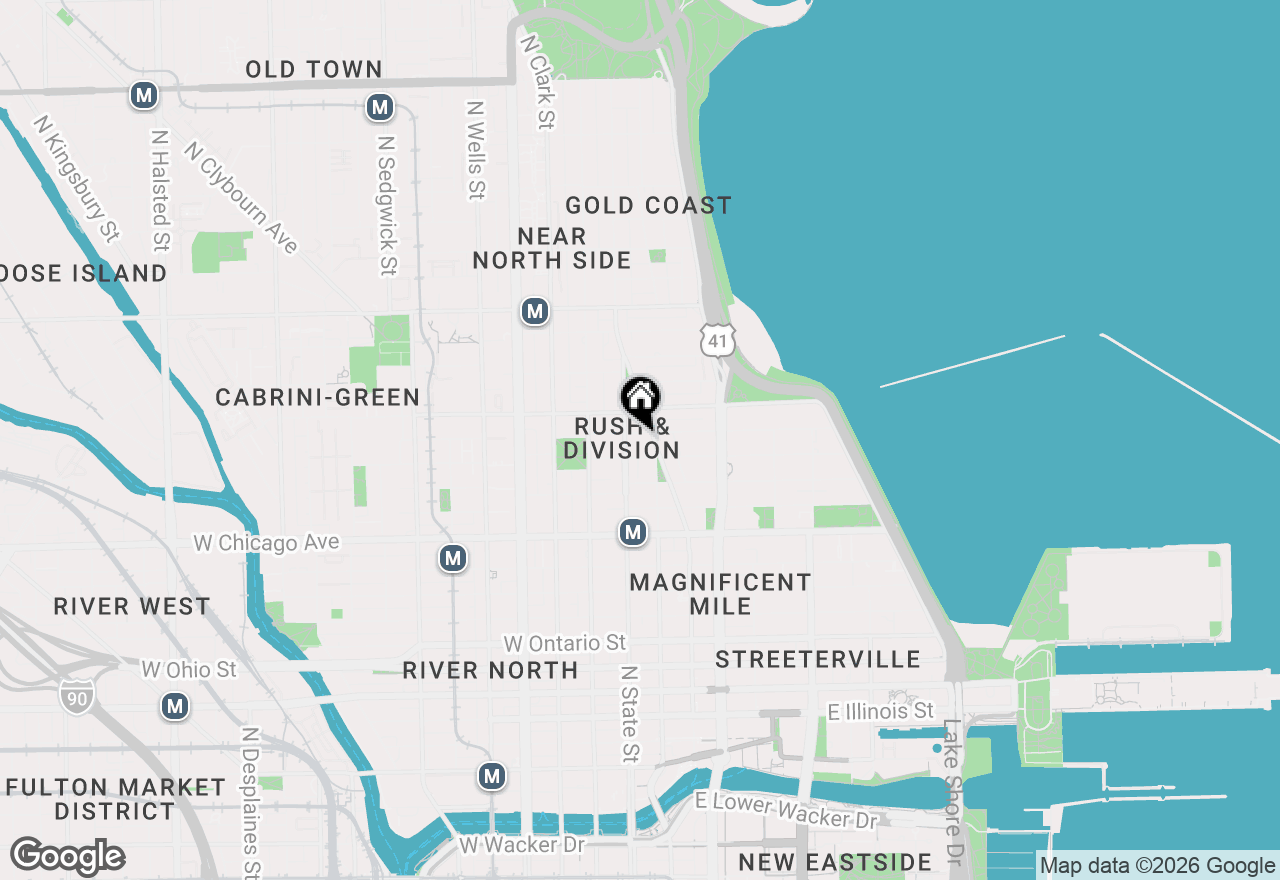 Map of 11 E Walton Street #4402, Chicago, IL 60611