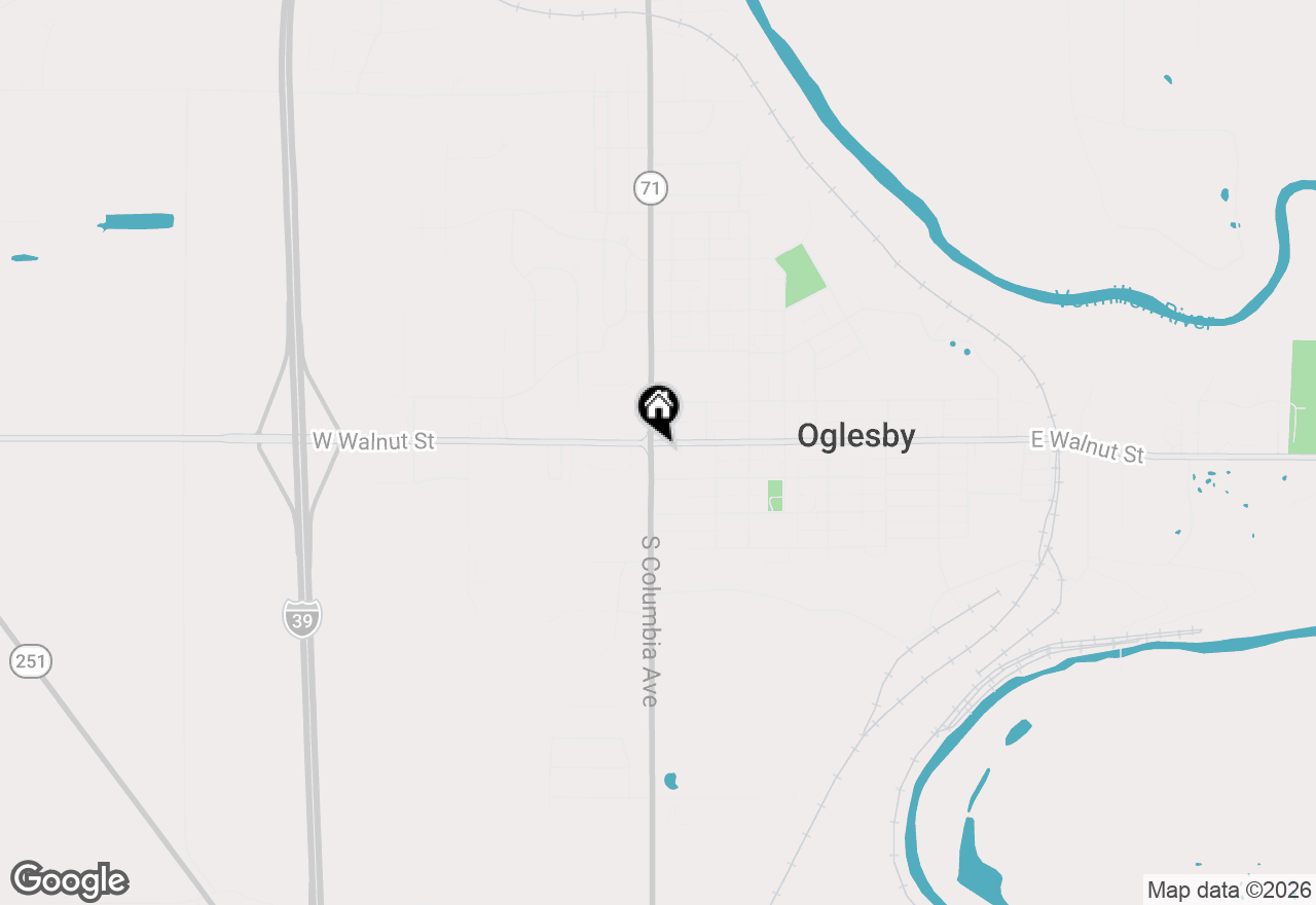 Map of 459 W Walnut Street, Oglesby, IL 61348