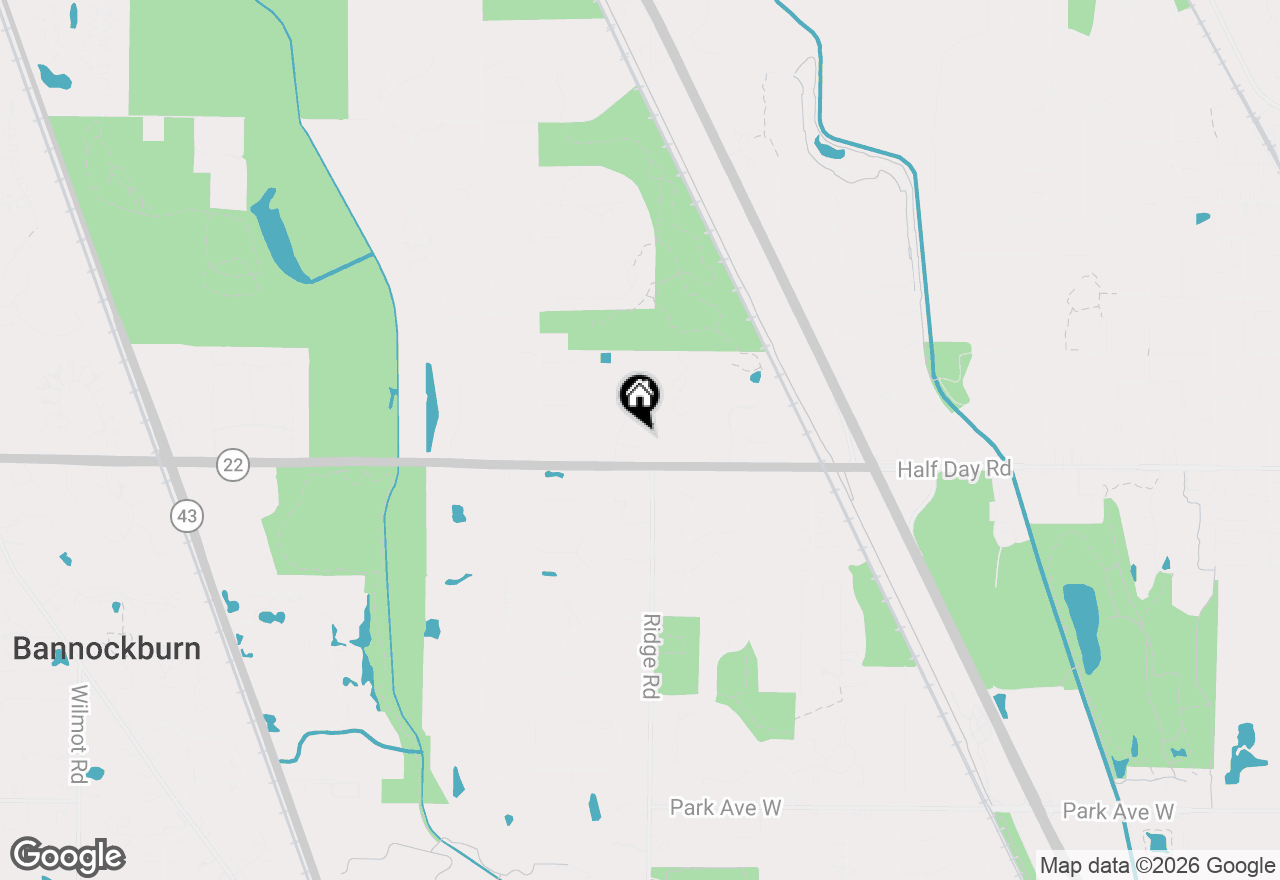 Map of 2665 Bentley Road, Highland Park, IL 60035