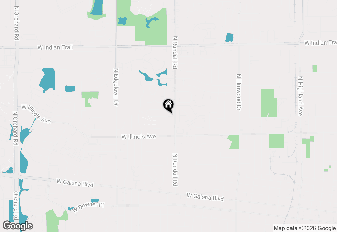 Map of 1421 Heather Drive, Aurora, IL 60506