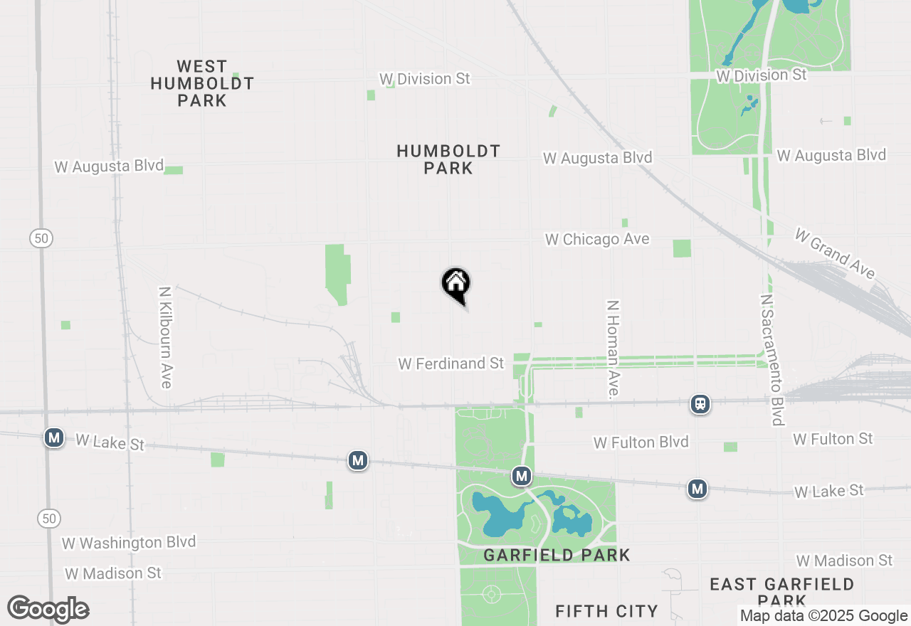 Map of 609 N Hamlin Avenue, Chicago, IL 60624