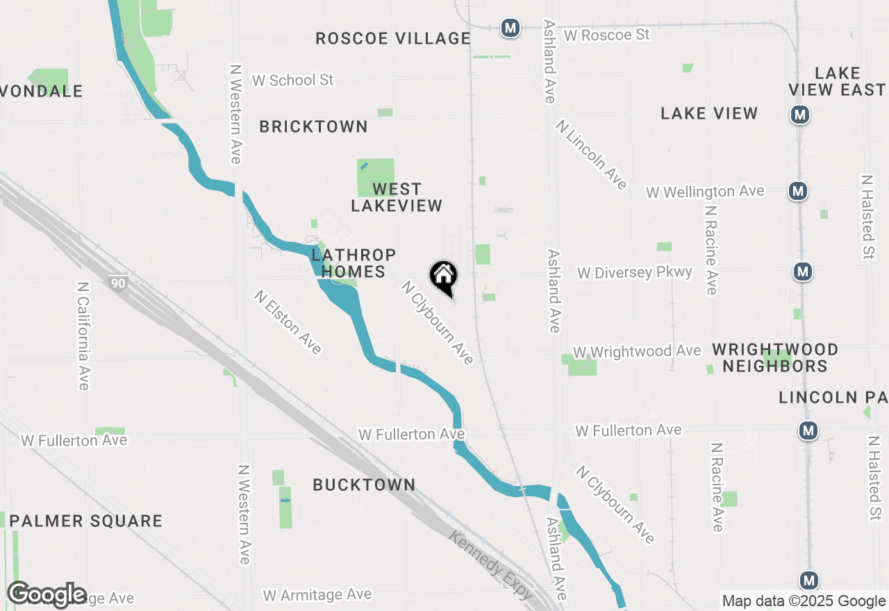 Map of 2736 N Wolcott Avenue #101, Chicago, IL 60614