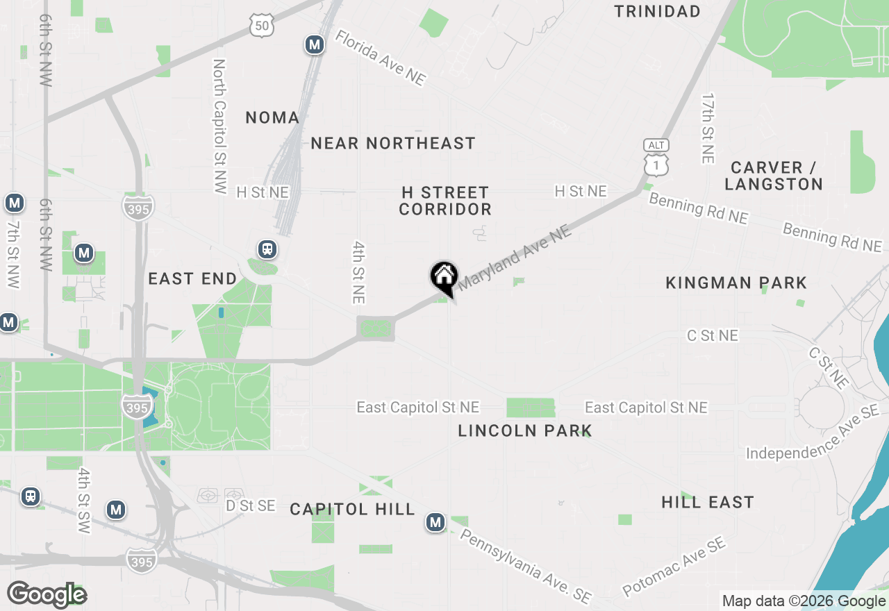 Map of 721 D Street Ne, Washington, DC 20002