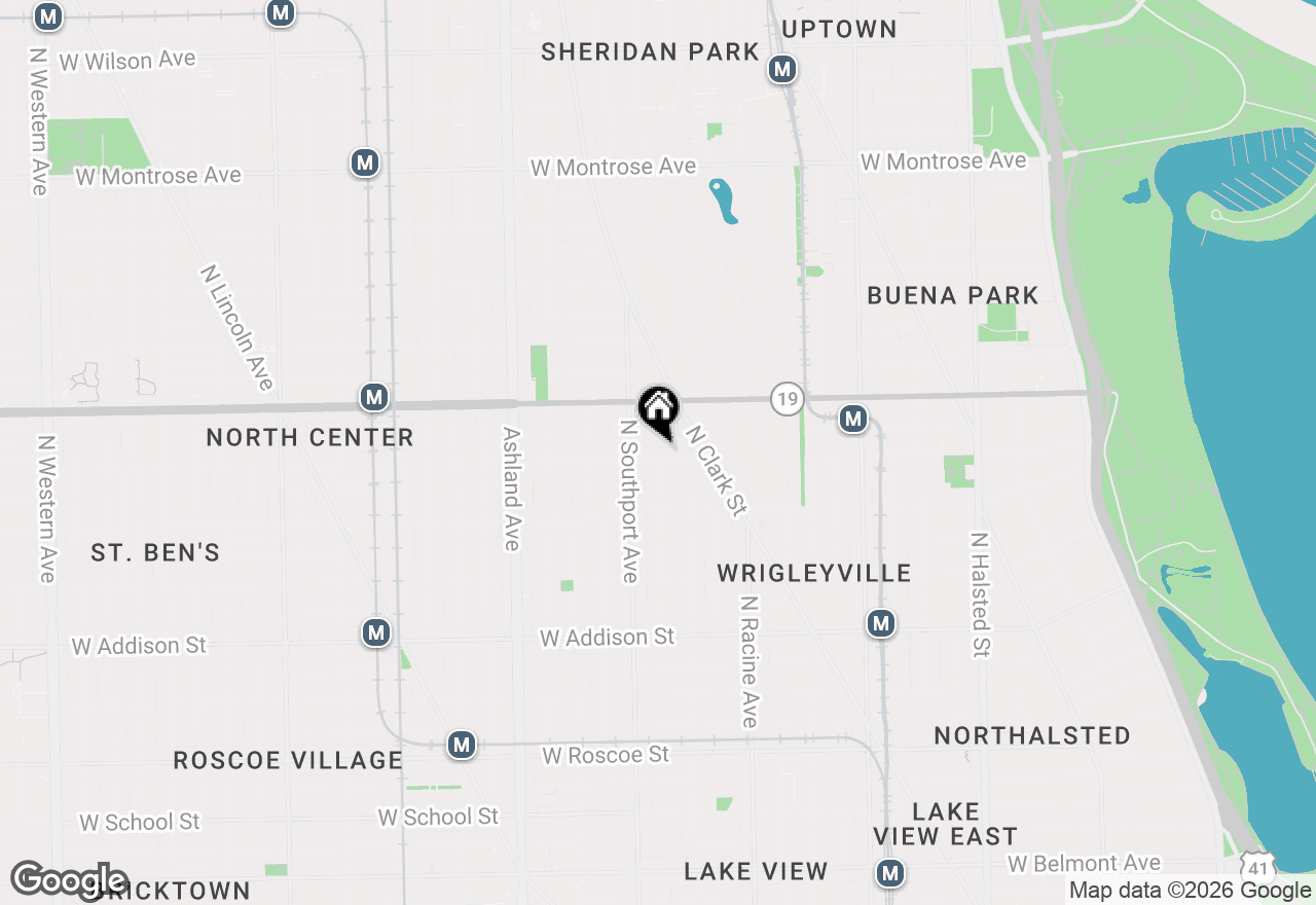 Map of 1328 W Byron Street, Chicago, IL 60613