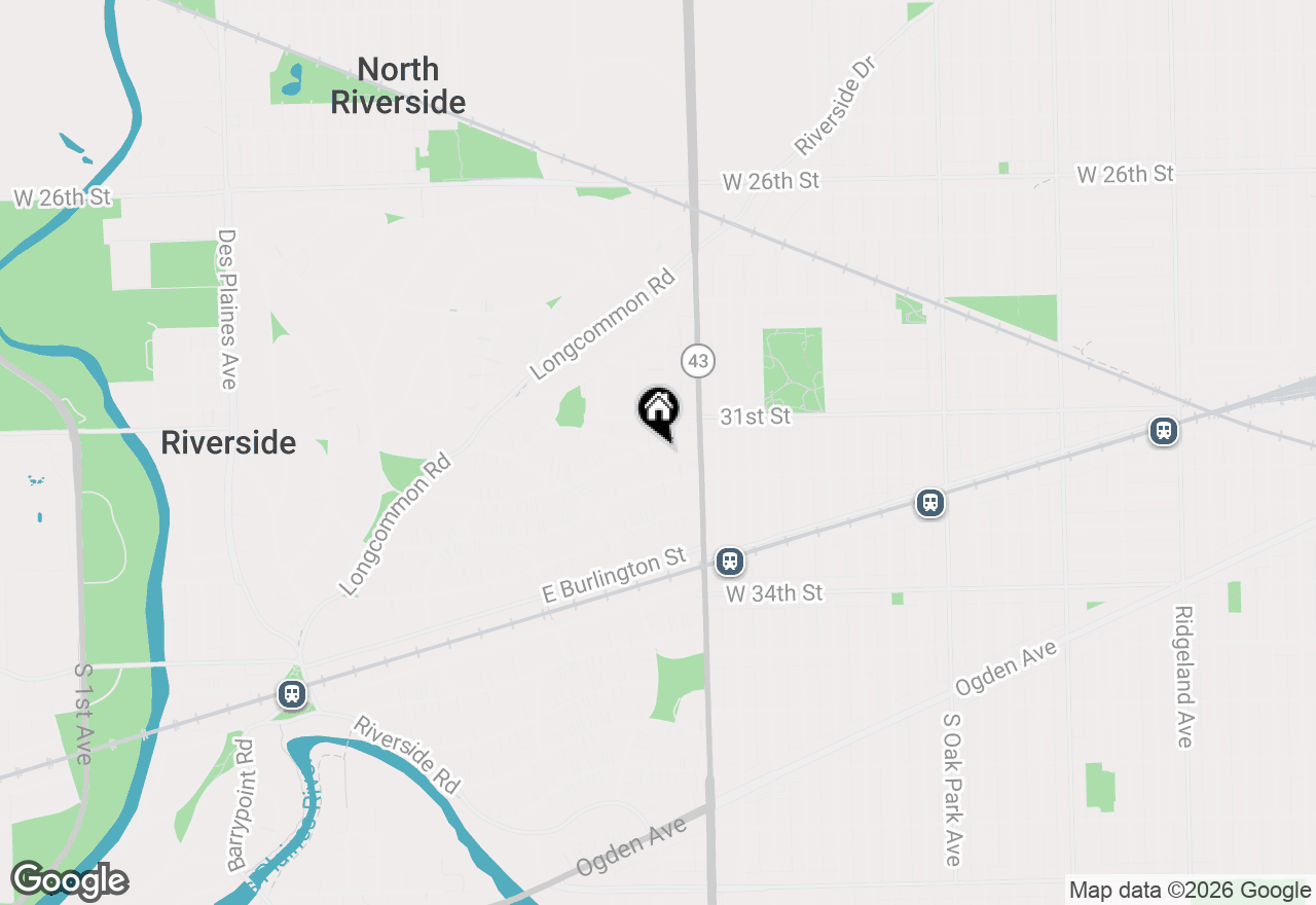Map of 443 Shenstone Road, Riverside, IL 60546
