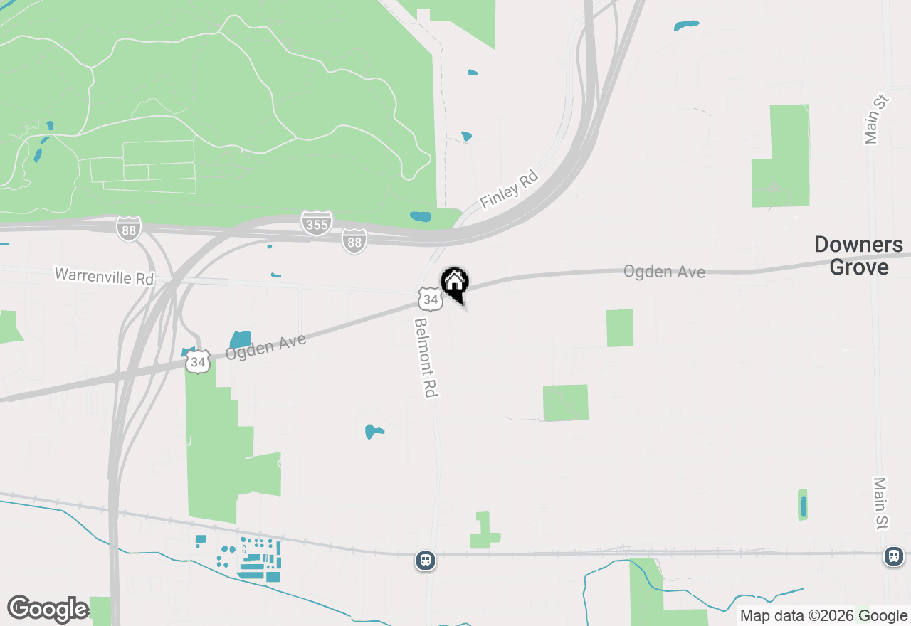 Map of 4407 Pershing Avenue #2S, Downers Grove, IL 60515