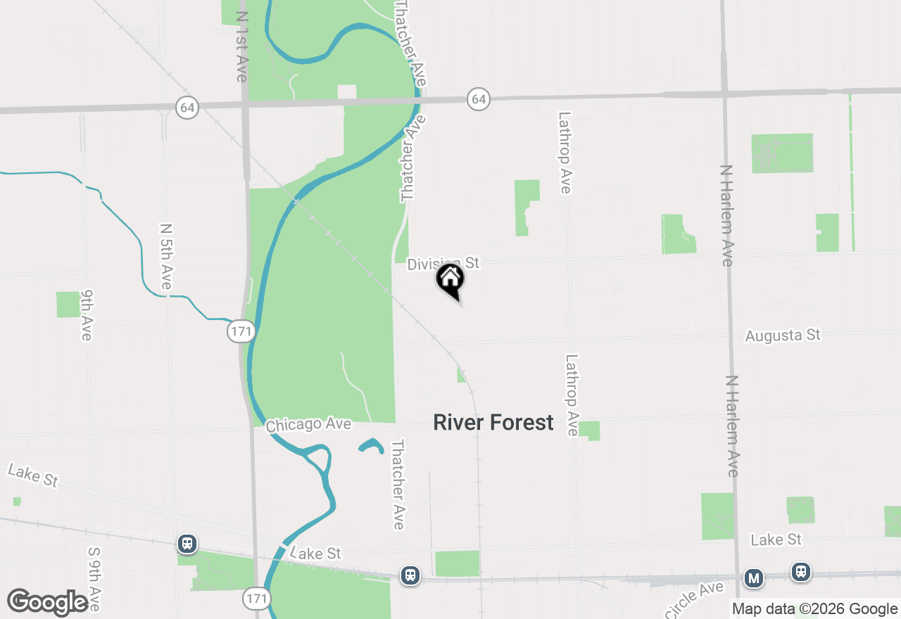 Map of 1044 Forest Avenue, River Forest, IL 60305