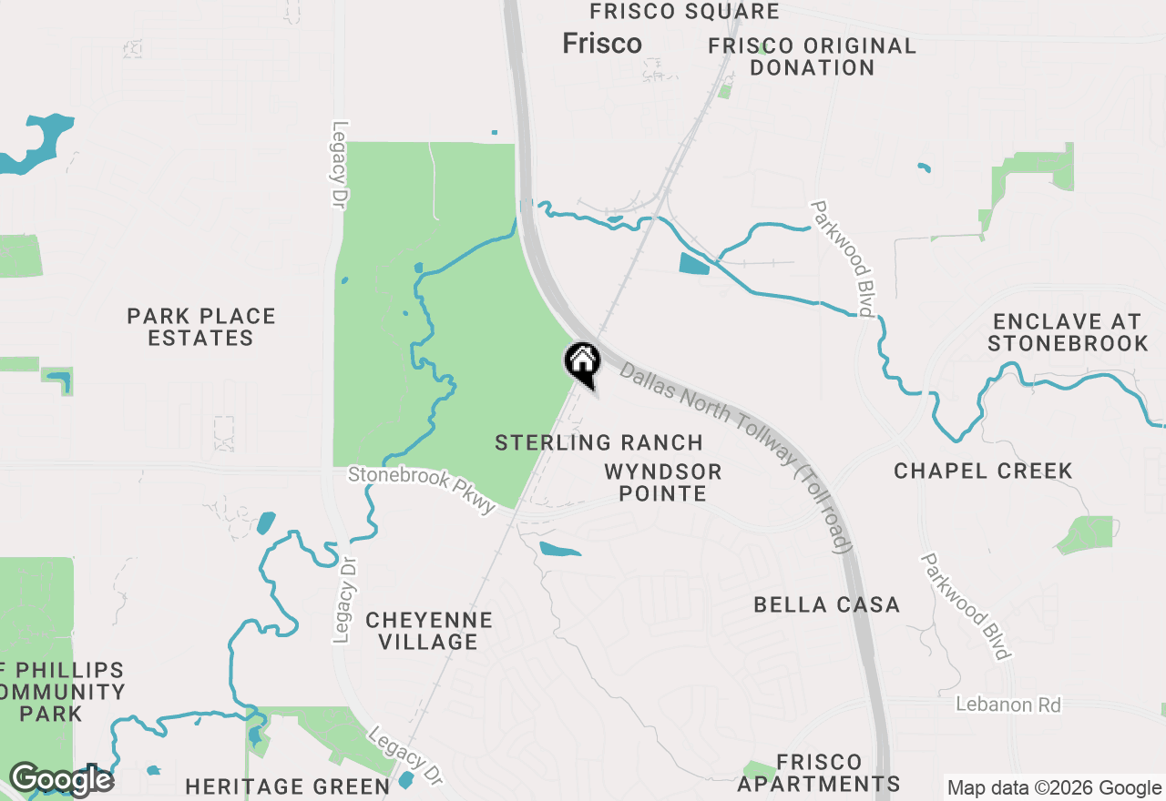 Map of 6965 Stetson Way, Frisco, TX 75034