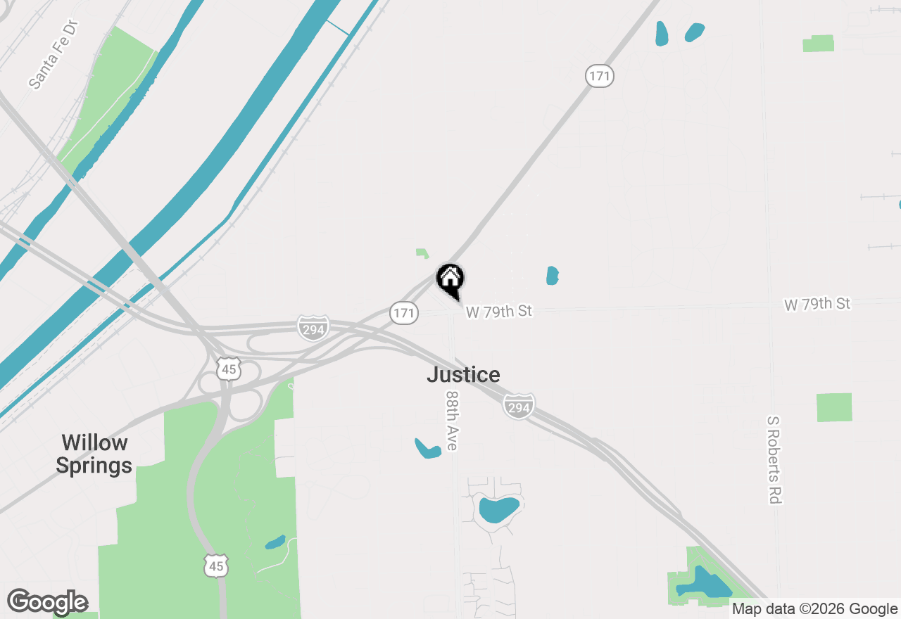 Map of 9300 W 79th Street, Justice, IL 60458