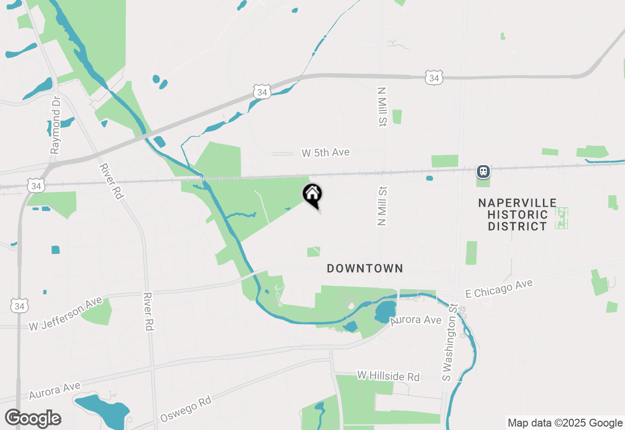 Map of 39 N Laird Street, Naperville, IL 60540