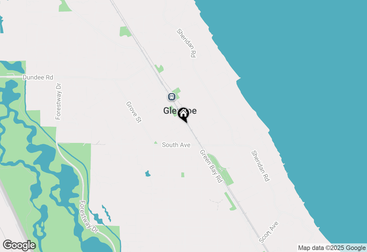 Map of 600 Green Bay Road #1B, Glencoe, IL 60022