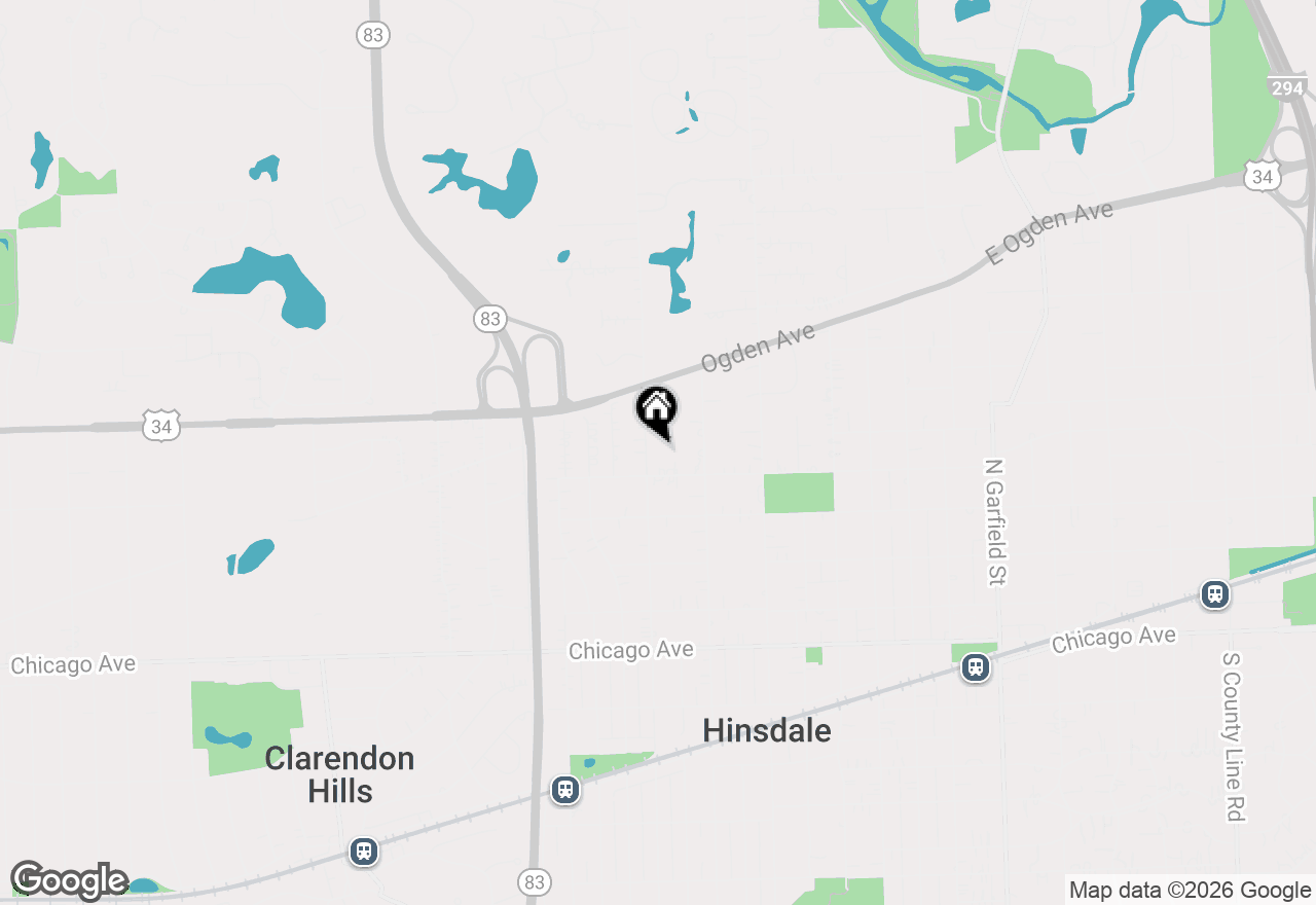 Map of 415 N Adams Street, Hinsdale, IL 60521