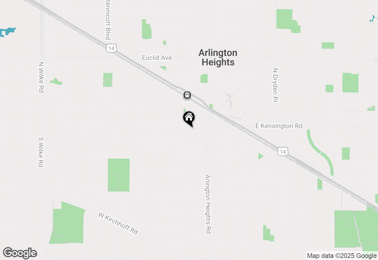 Map of 110 S Dunton Avenue #2A, Arlington Heights, IL 60005