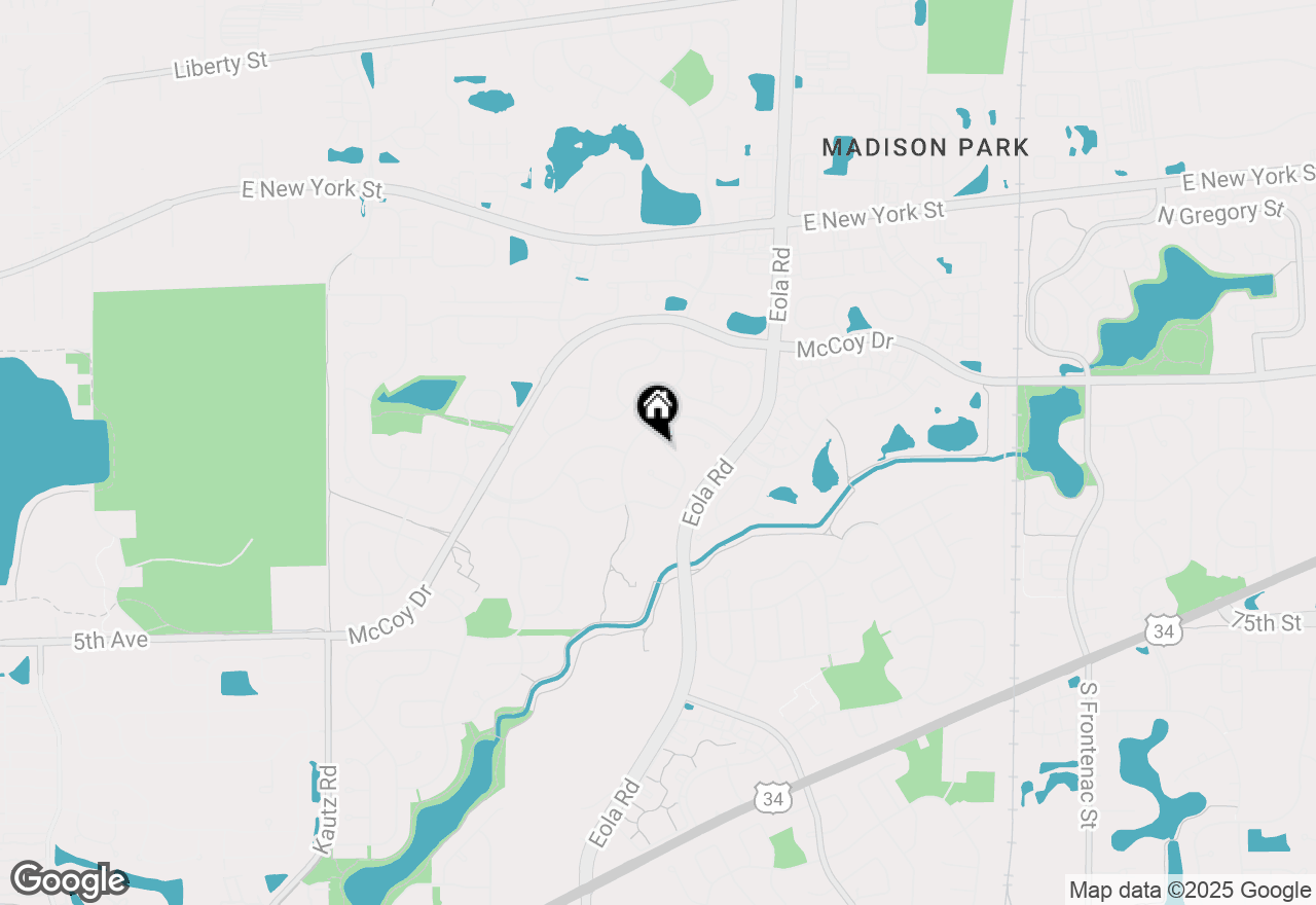 Map of 2830 Carriage Way, Aurora, IL 60504