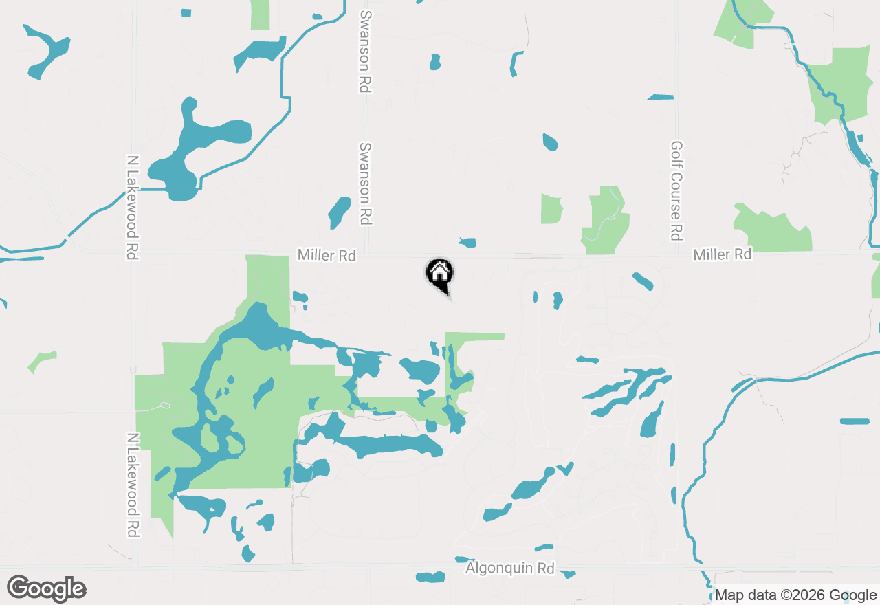 Map of 3975 Peartree Drive, Lake In The Hills, IL 60156