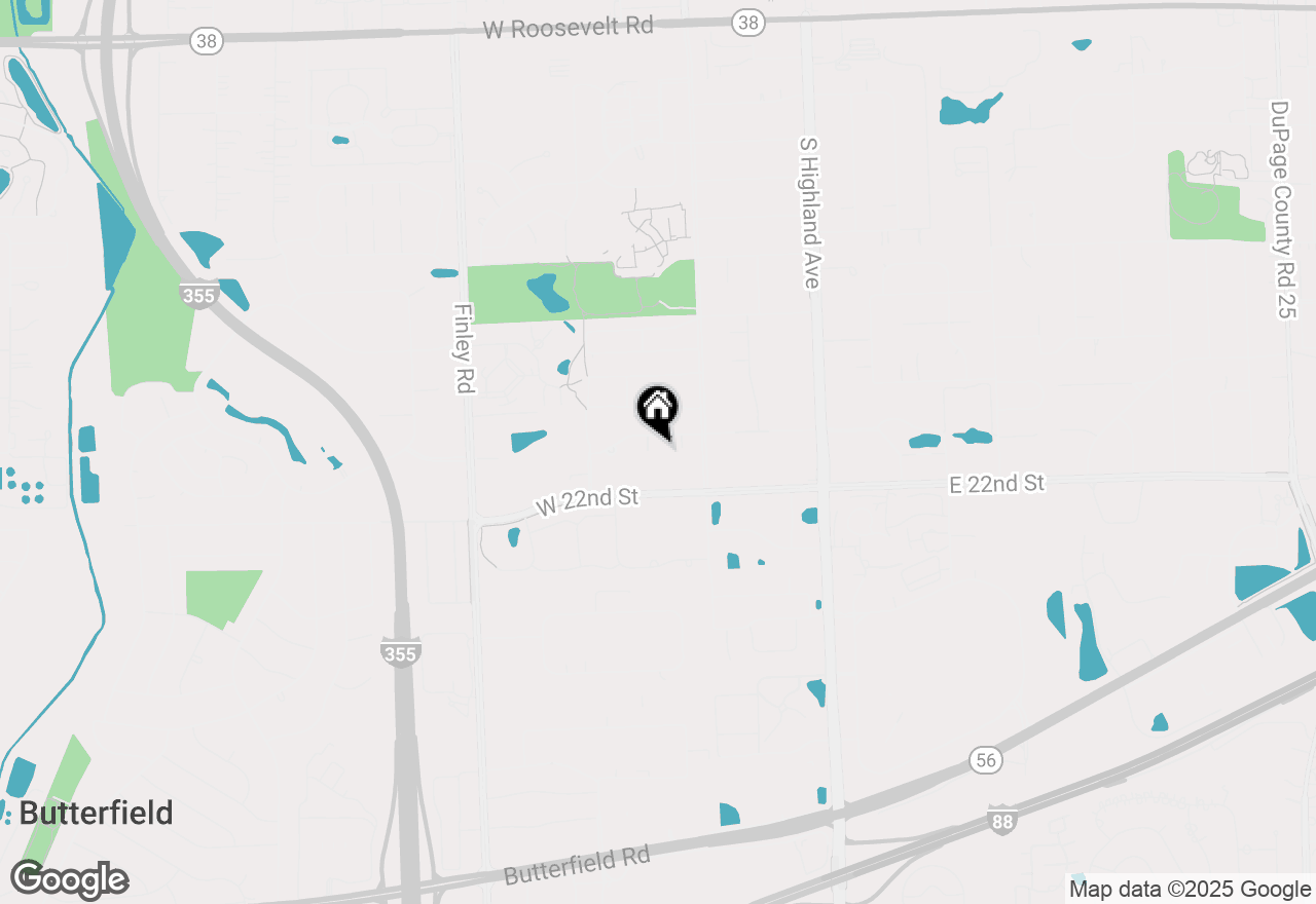 Map of 2037 S Lincoln Avenue #2037, Lombard, IL 60148