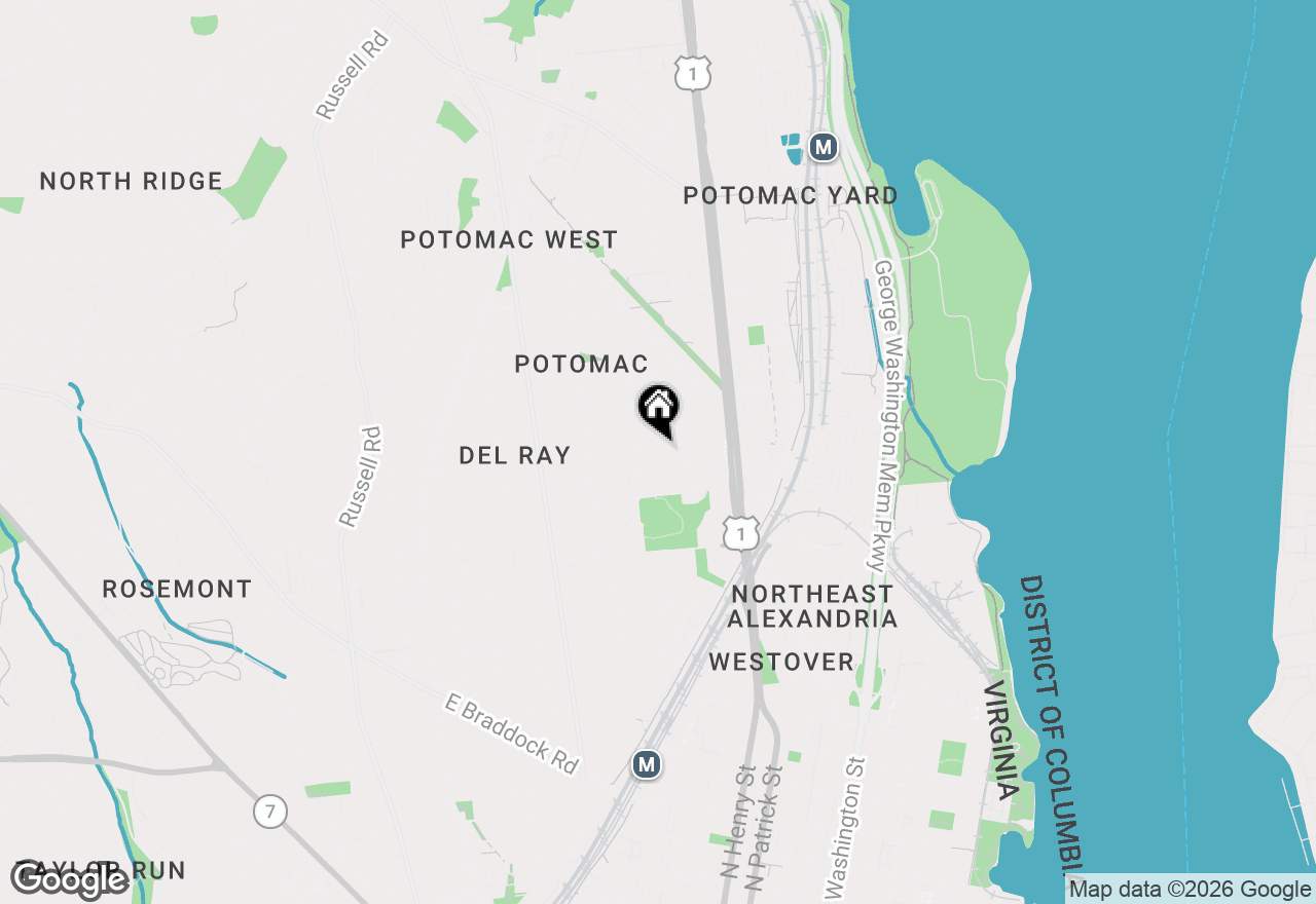 Map of 411 E Howell Avenue #A, Alexandria, VA 22301