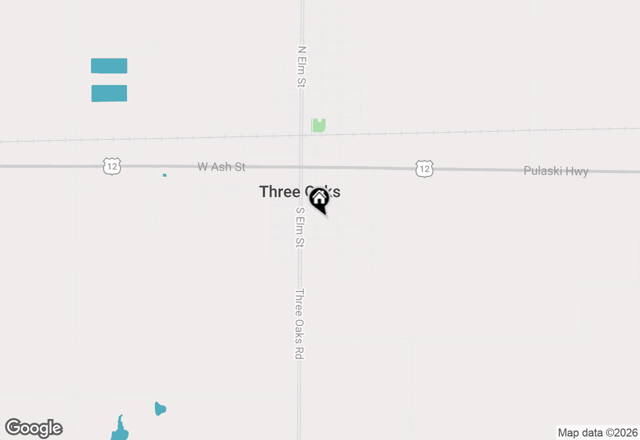Map of 409 Oak Street, Three Oaks, MI 49128
