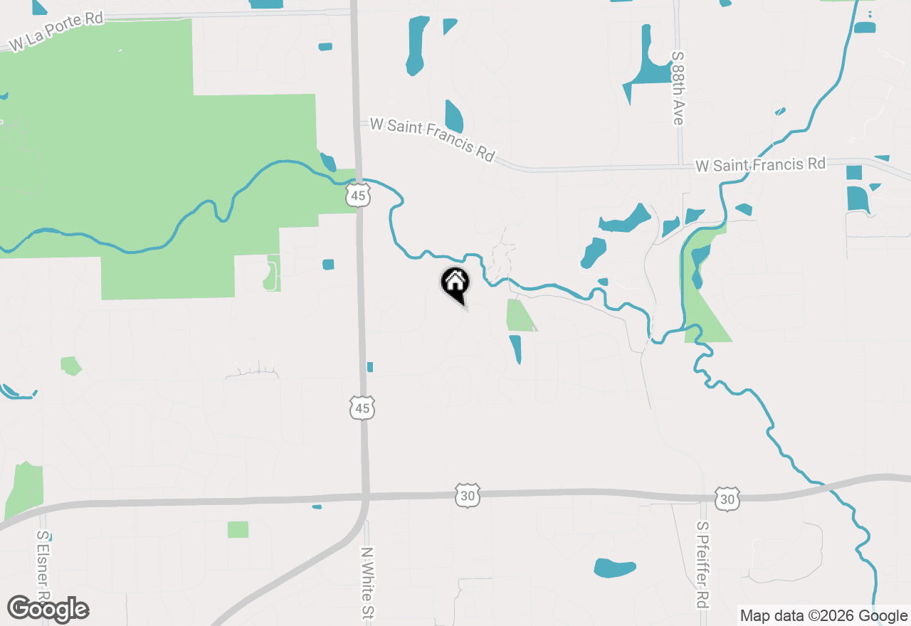 Map of (Address confidential), Frankfort, Illinois 60423