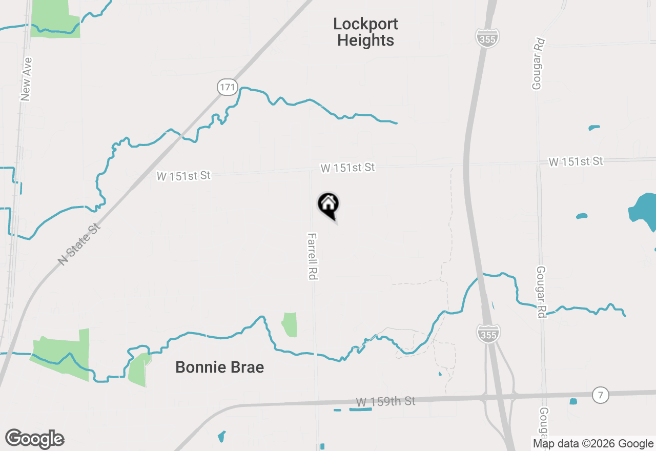 Map of 15303 S Oak Run Court, Lockport, IL 60441
