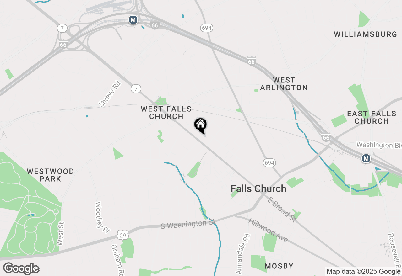Map of 712 W Broad Street #B-2, Falls Church, VA 22046