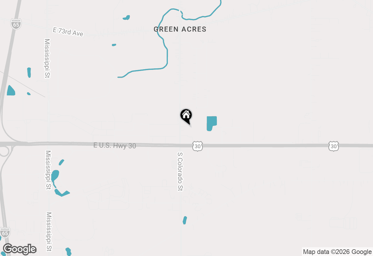 Map of 7967 Colorado Street, Merrillville, IN 46410