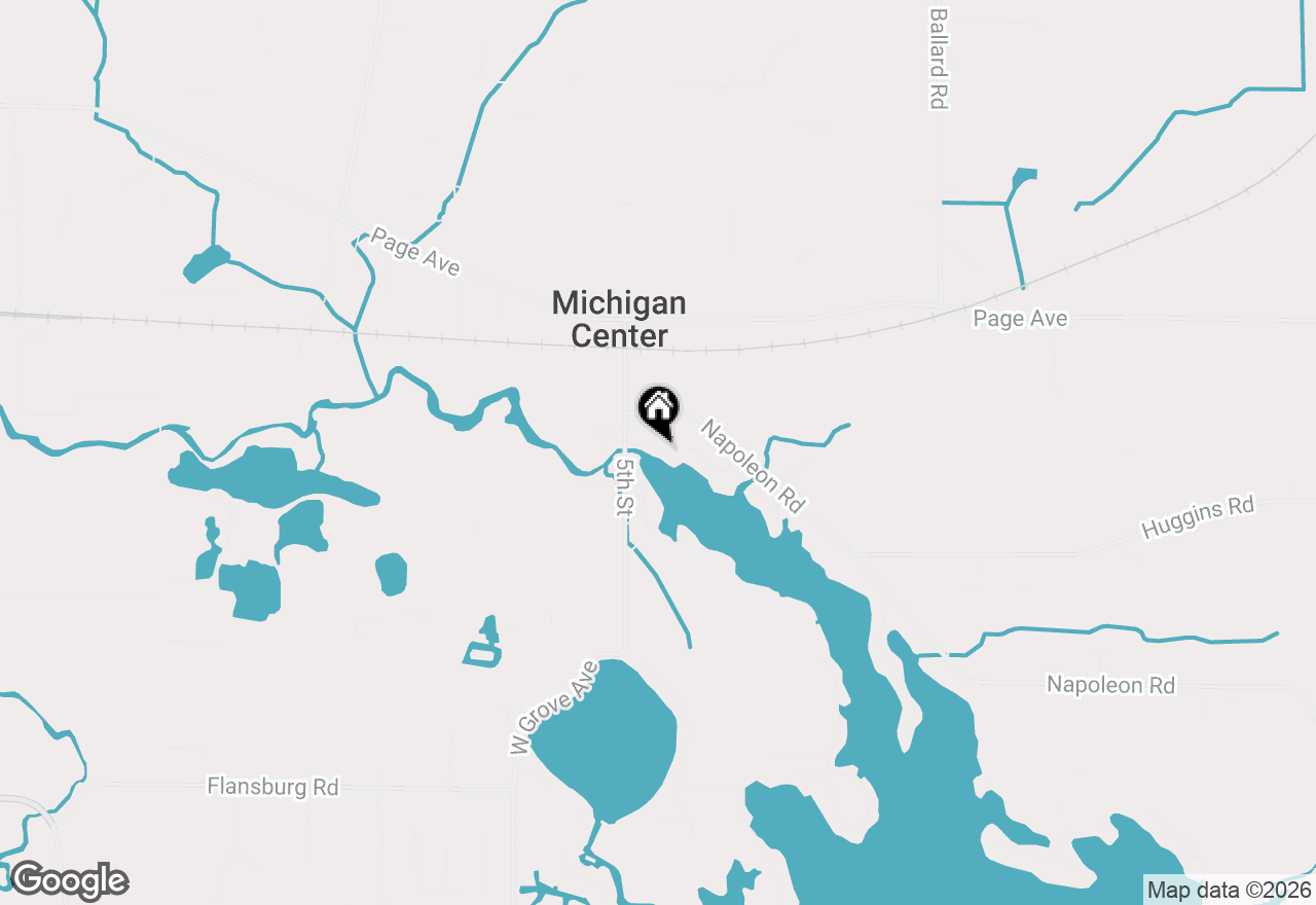 Map of 121 N Lakeside Drive, Michigan Center, MI 49254