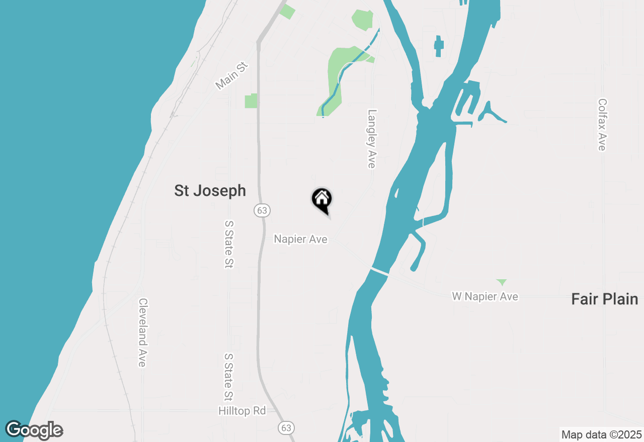 Map of 1105 Kingsley Avenue, St. Joseph, MI 49085