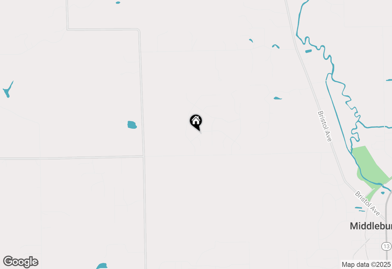 Map of 13919 Ranier Drive, Middlebury, IN 46540