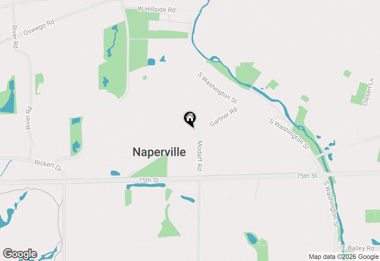 Map of 344 Sycamore Drive, Naperville, IL 60540