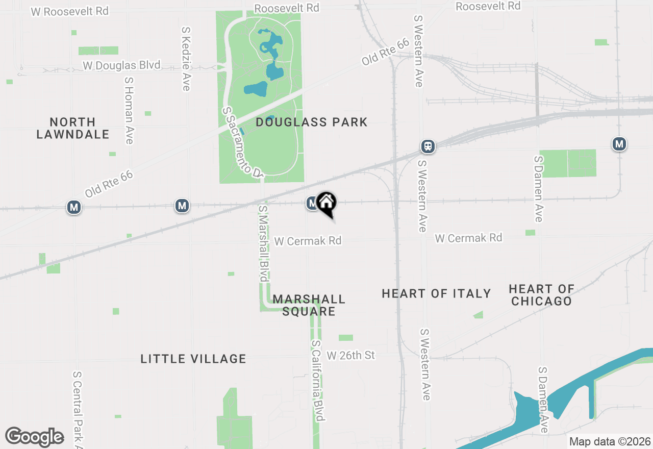 Map of 2127 S Fairfield Avenue, Chicago, IL 60608
