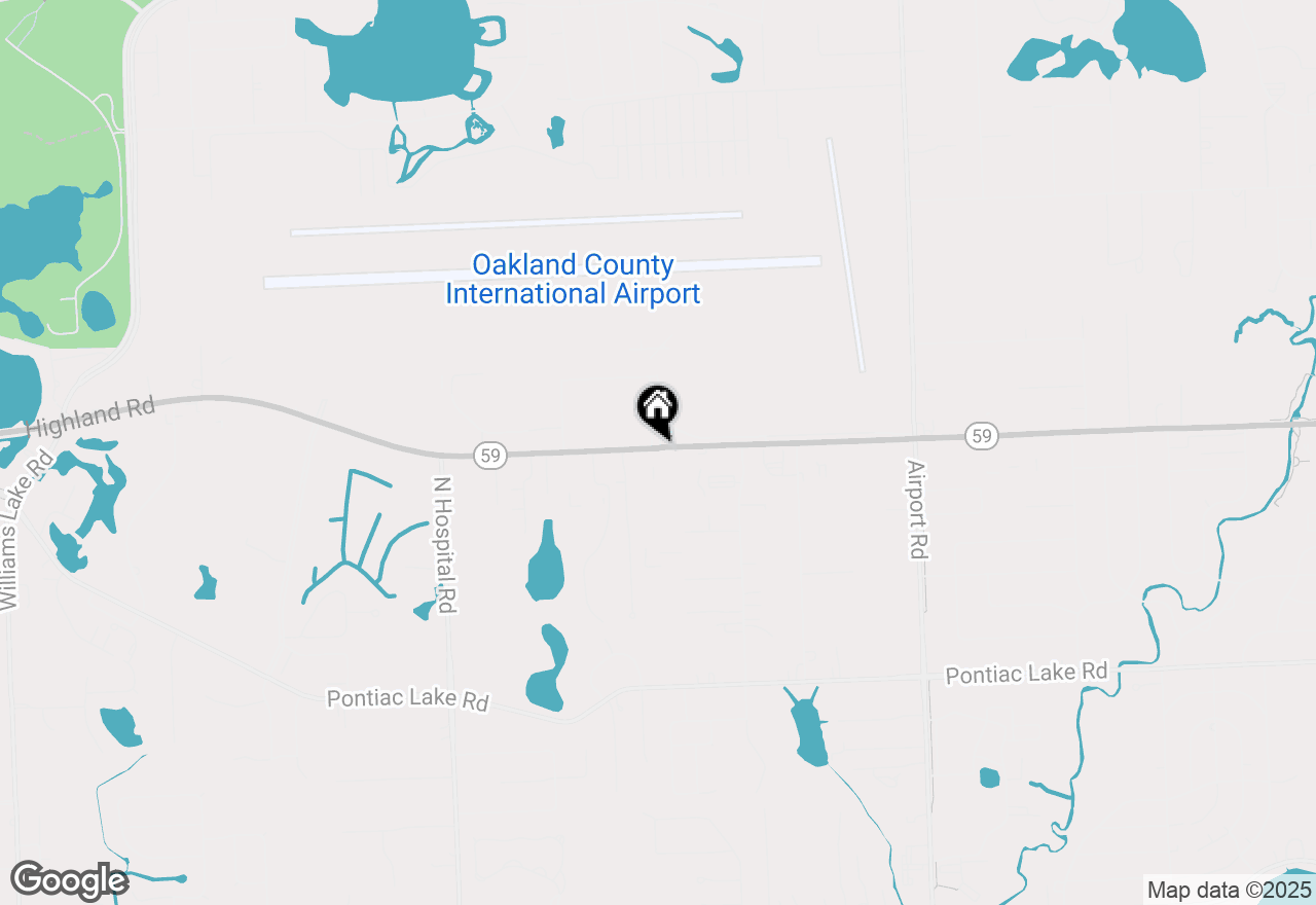 Map of 6501 Highland Road, Waterford, MI 48327