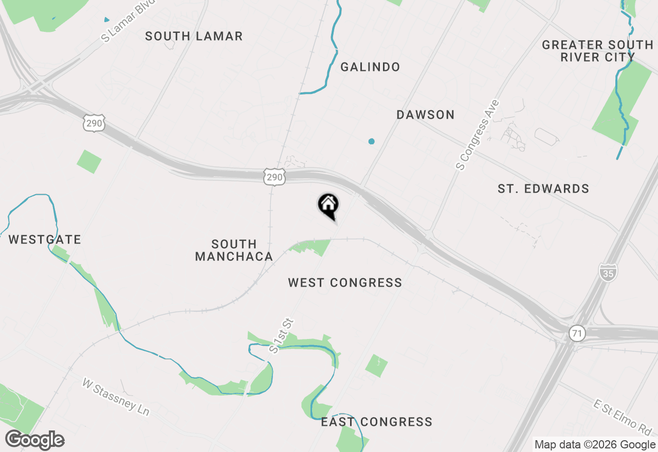 Map of 606A Clifford Dr, Austin, TX 78745