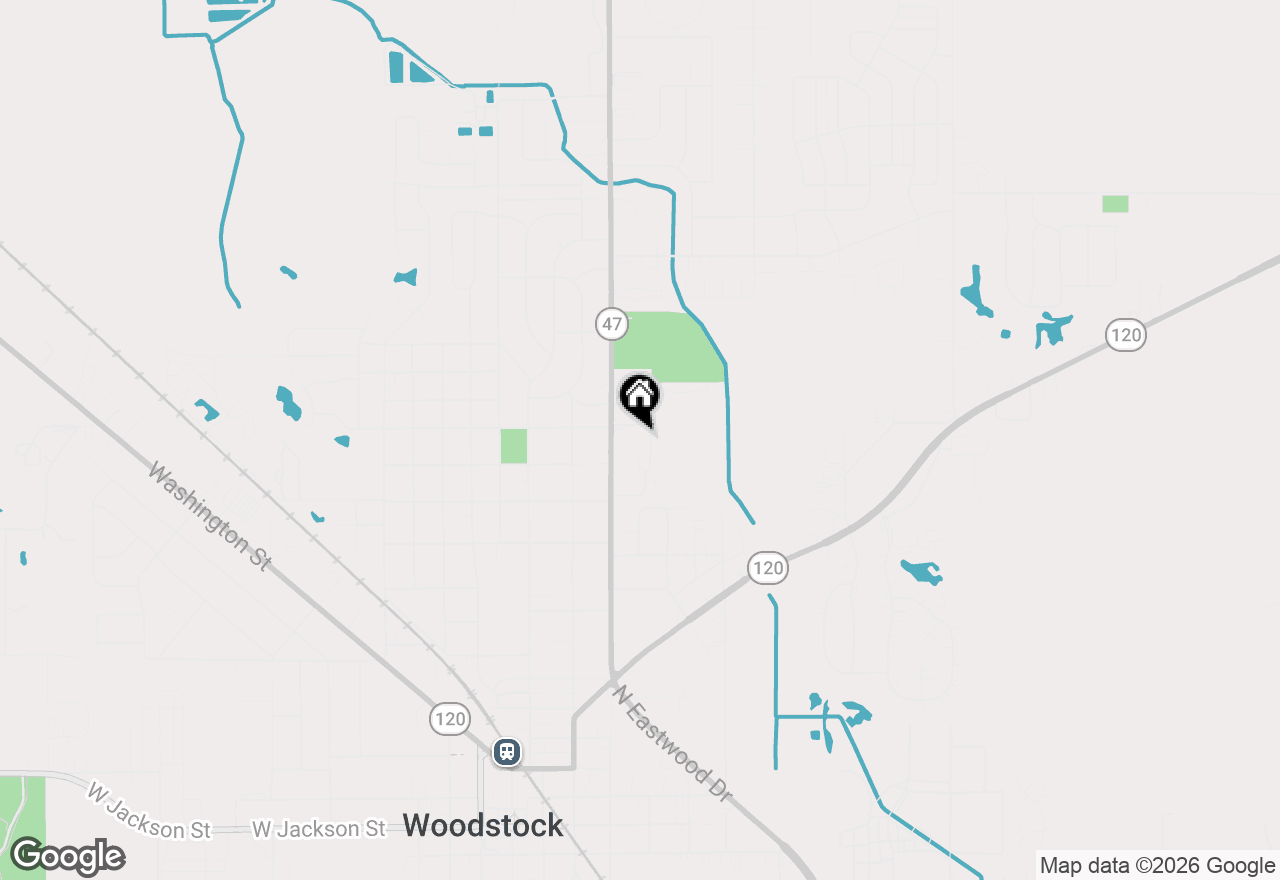 Map of (Address confidential), Woodstock, Illinois 60098