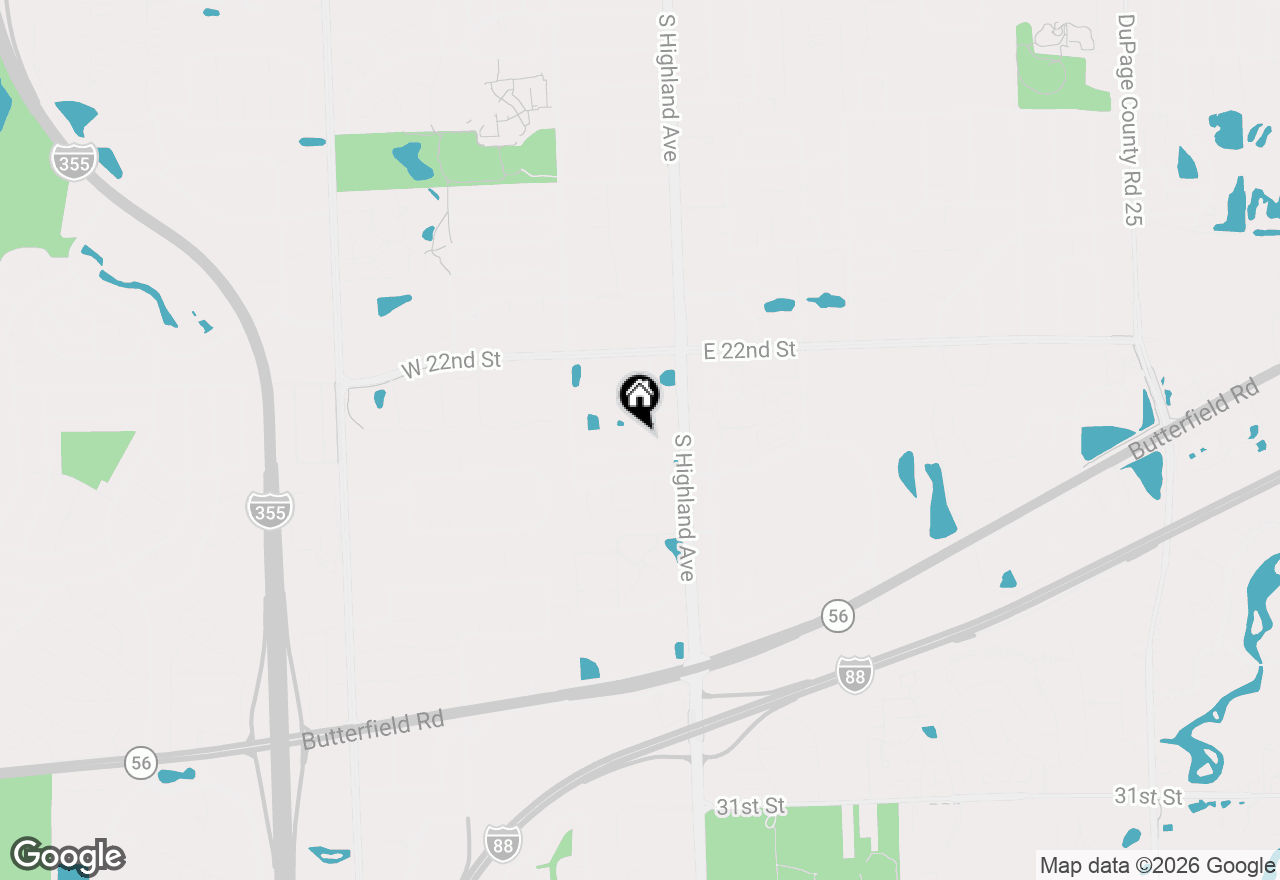 Map of 200 E Fountainview Lane #2A, Lombard, IL 60148