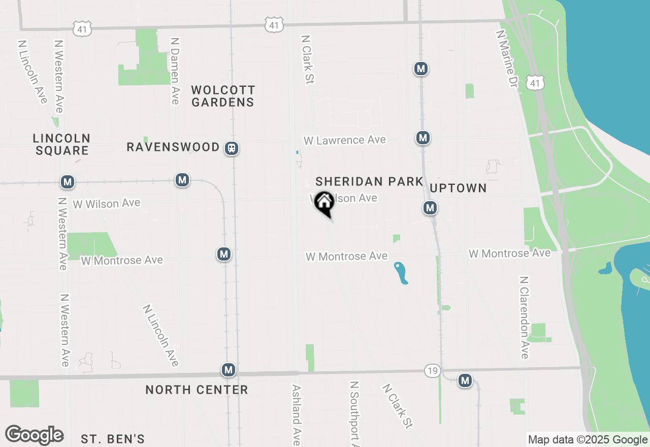 Map of 4504 N Clark Street #403, Chicago, IL 60640