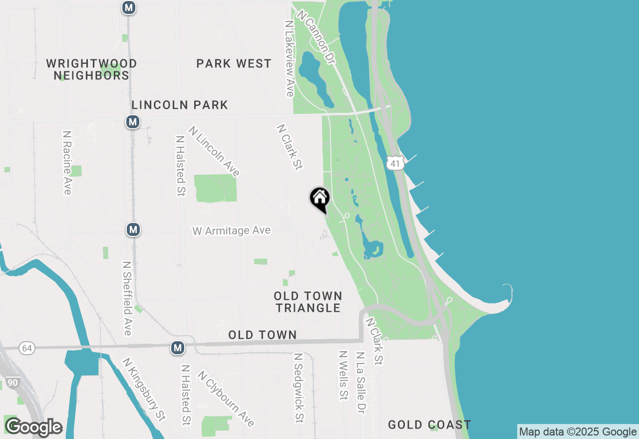 Map of 2020 N Lincoln Park West #CU1, Chicago, IL 60614