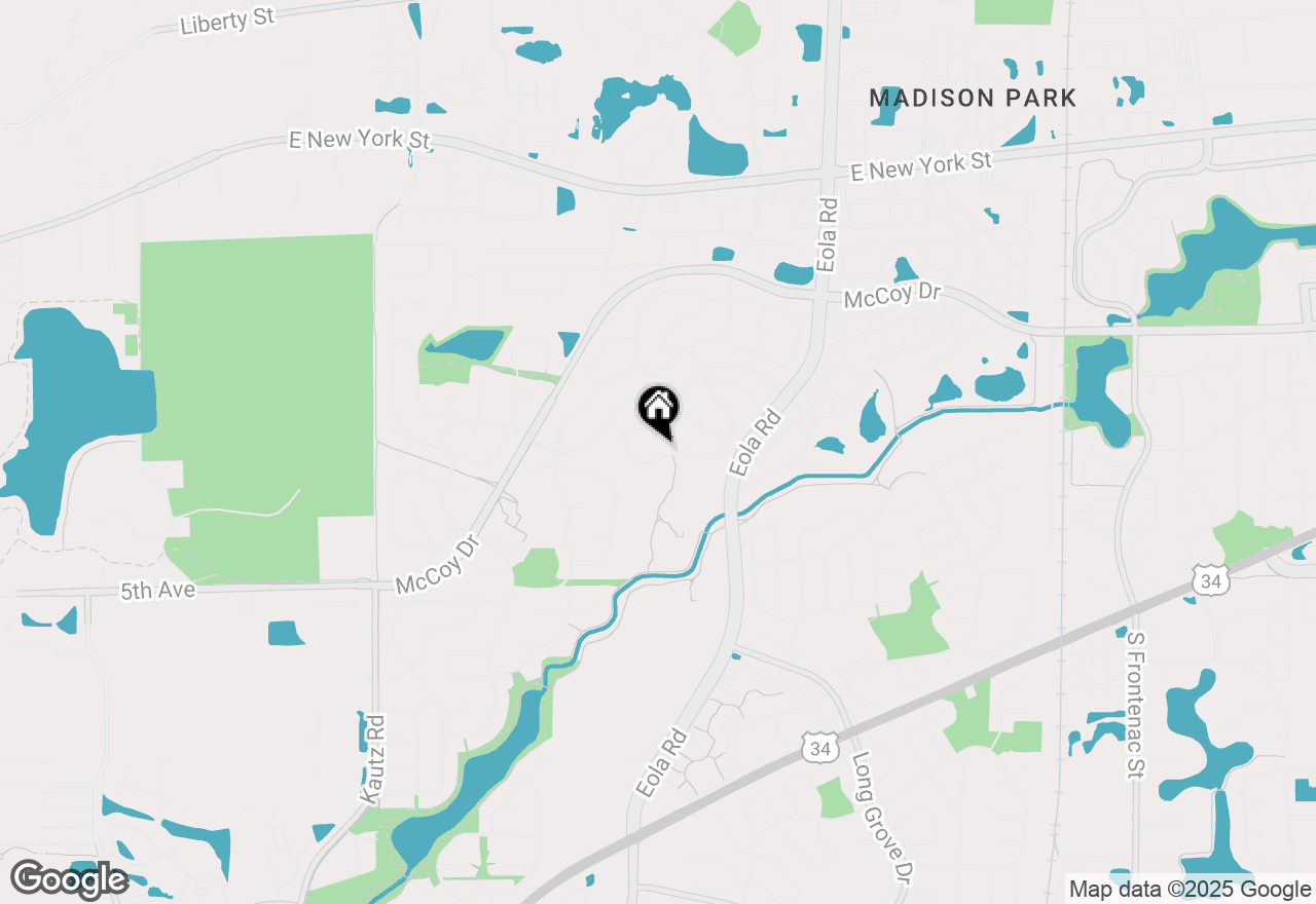 Map of 2674 Carriage Way, Aurora, IL 60504