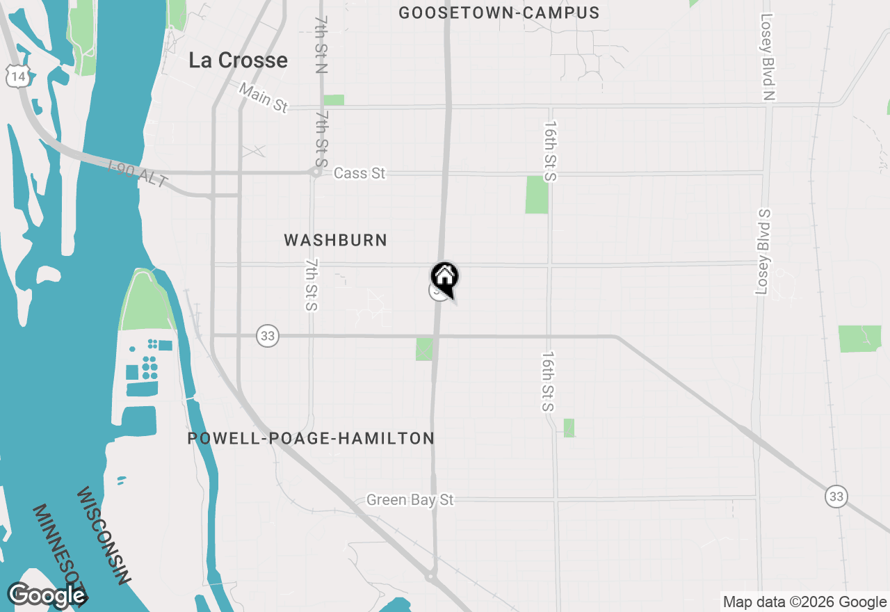 Map of 823 West Ave S #821, La Crosse, WI 54601