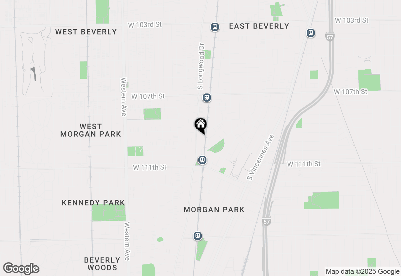 Map of 10929 S Longwood Drive #1, Chicago, IL 60643