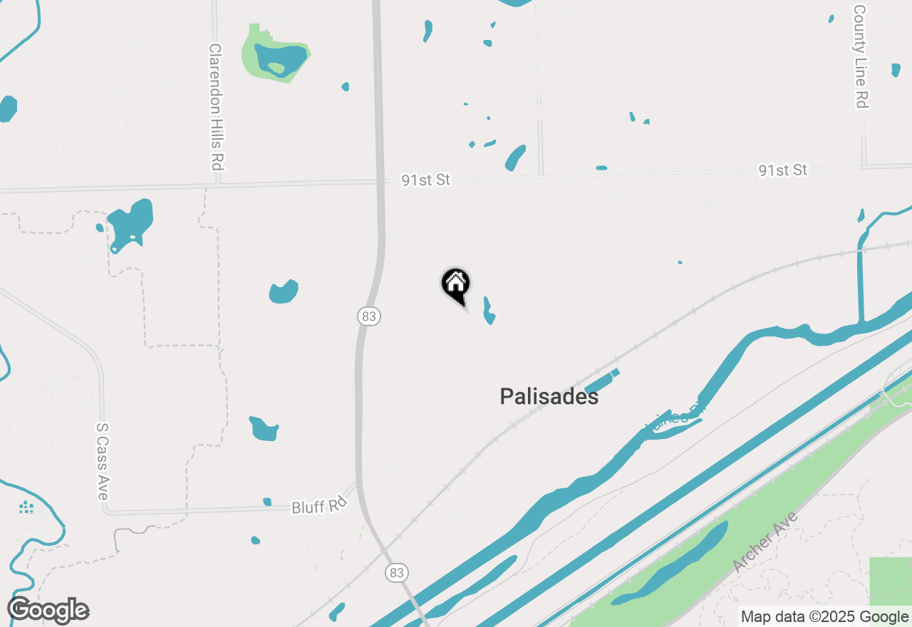 Map of (Address confidential), Burr Ridge, Illinois 60527